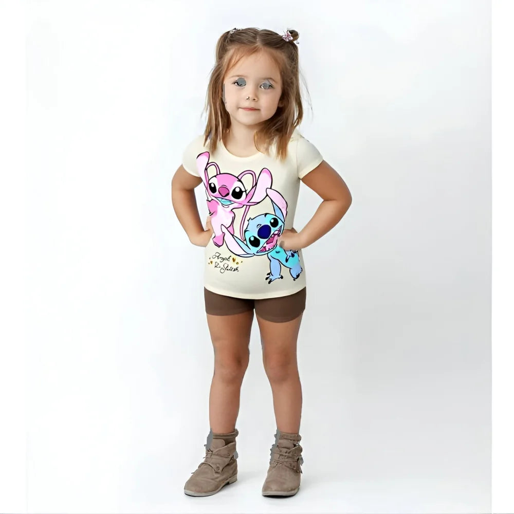 Disney Lilo und Stitch Kinder kurzarm T-Shirt Shirt - WS-Trend.de Gr. 92-128 100% Baumwolle