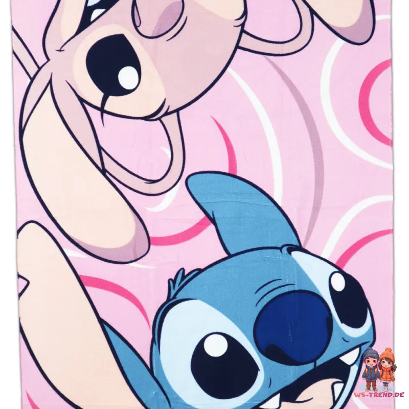 Disney Lilo und Stitch Angel Mikrofaser Strandtuch Badetuch XL 70x140 cm - WS-Trend.de