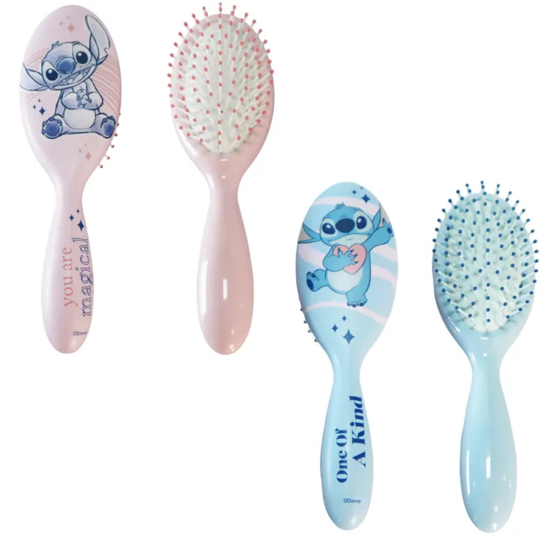 Disney Lilo und Stitch 2er Set Kinder Bürstenset Haarbürste 21 x 6 cm Rosa Blau - WS-Trend.de