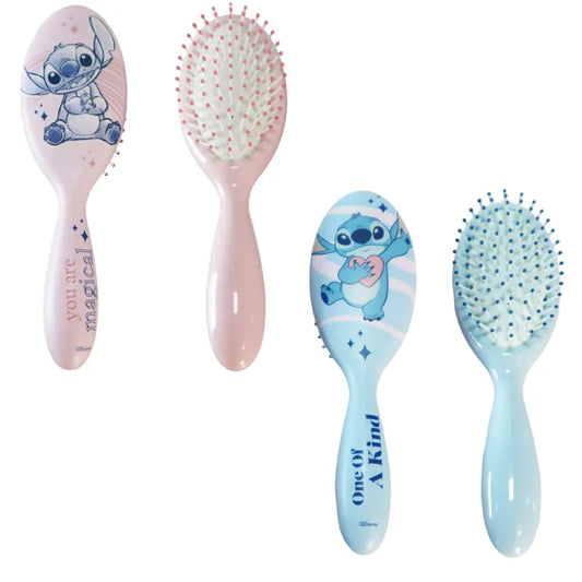 Disney Lilo und Stitch 2er Set Kinder Bürstenset Haarbürste 21 x 6 cm Rosa Blau - WS-Trend.de