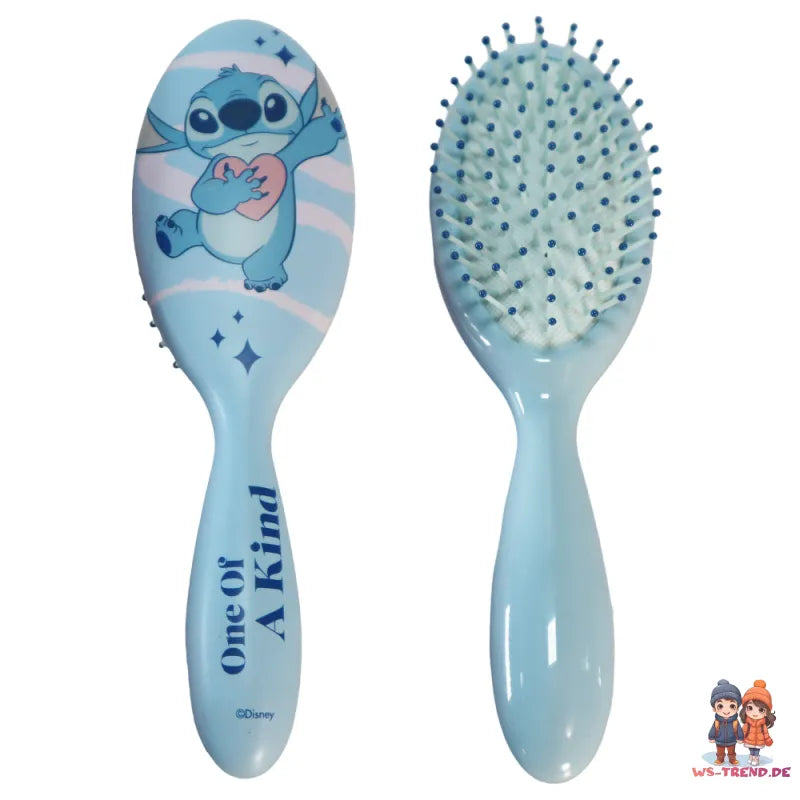 Disney Lilo und Stitch 2er Set Kinder Bürstenset Haarbürste 21 x 6 cm Rosa Blau - WS-Trend.de