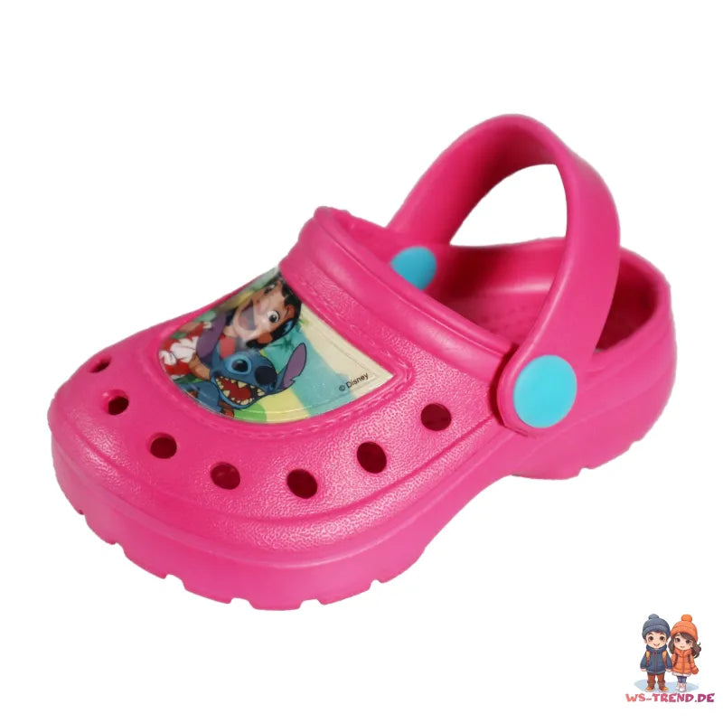 Disney Lilo und Stitch Mädchen Kinder Clogs - Badeschuhe - WS-Trend.de - Latschen Hausschuhe