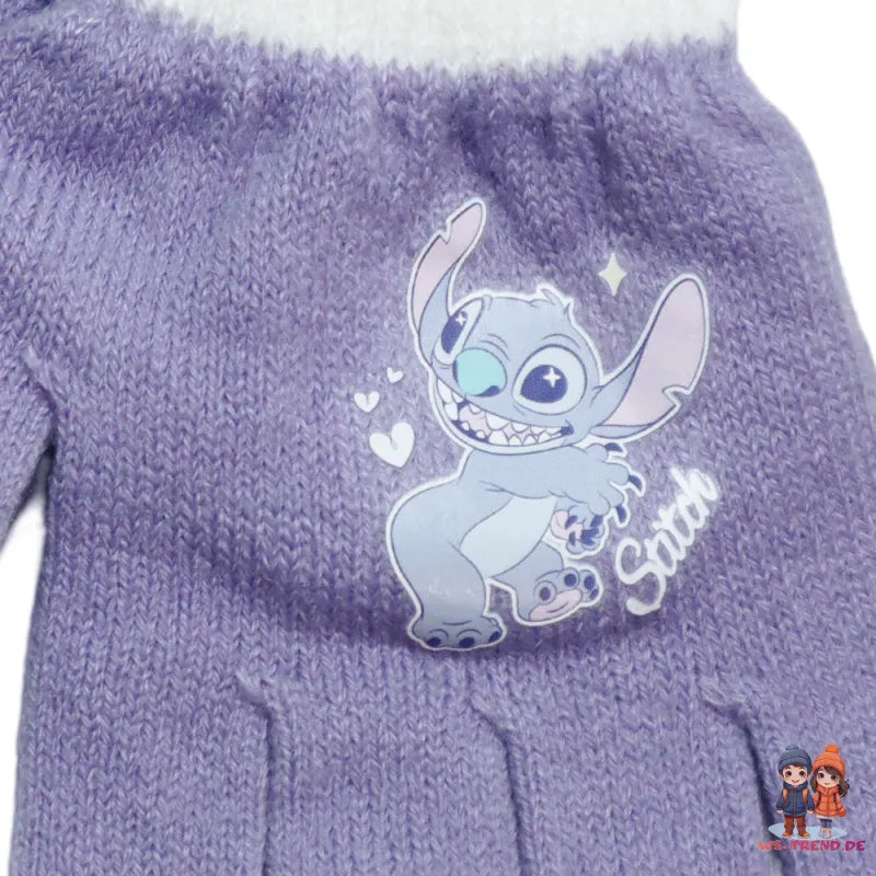 Disney Lilo und Stitch Kinder Mädchen Handschuhe Onesize von 4 bis ca. 8 Jahre - WS-Trend.de