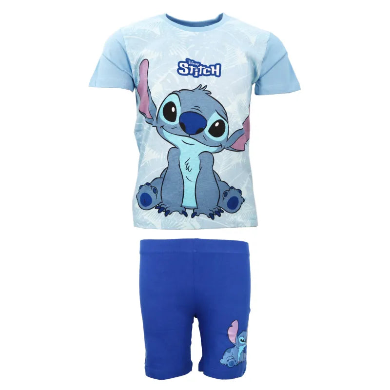 Disney Stitch Jungen Kinder Sommerset Shorts plus T-Shirt - WS-Trend.de 98-128 Baumwolle