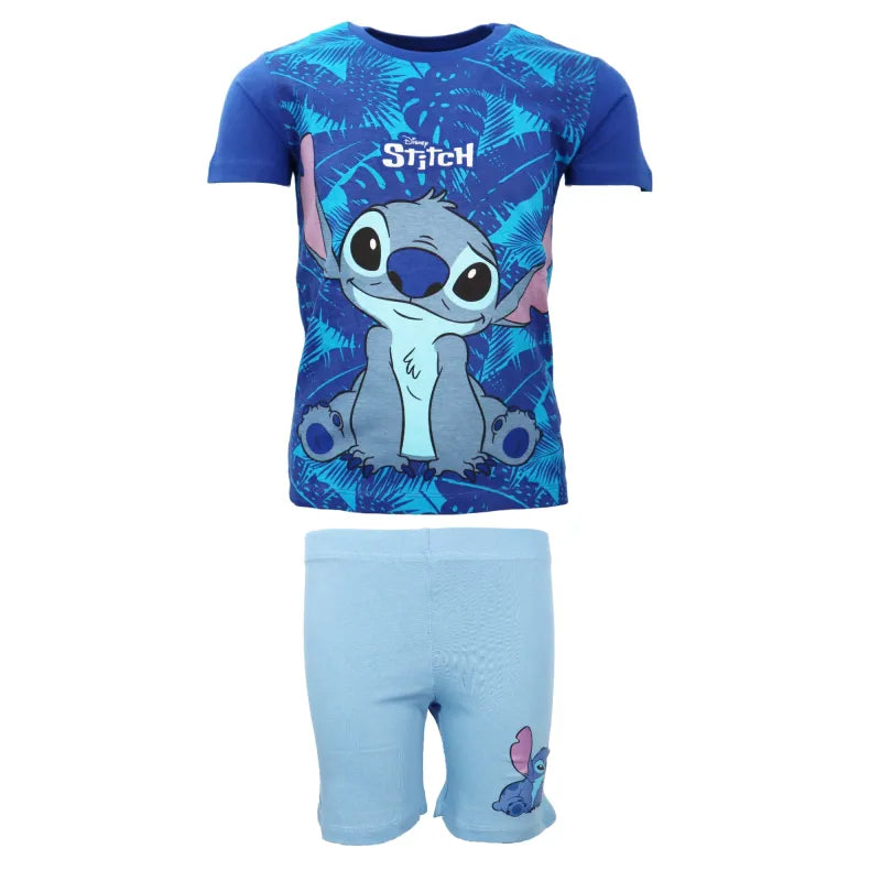 Disney Stitch Jungen Kinder Sommerset Shorts plus T-Shirt - WS-Trend.de 98-128 Baumwolle