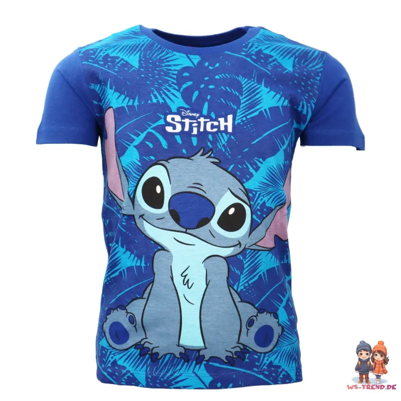 Disney Stitch Jungen Kinder Sommerset Shorts plus T-Shirt - WS-Trend.de 98-128 Baumwolle