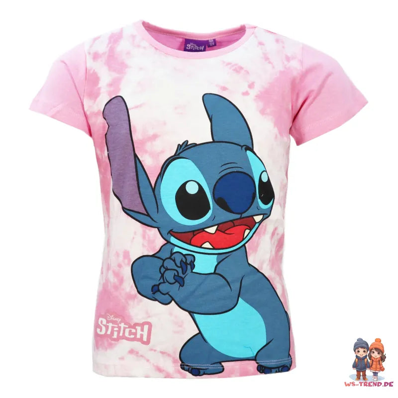 Disney Stitch Mädchen Kinder Sommerset Shorts plus T-Shirt - WS-Trend.de 98-128 Baumwolle