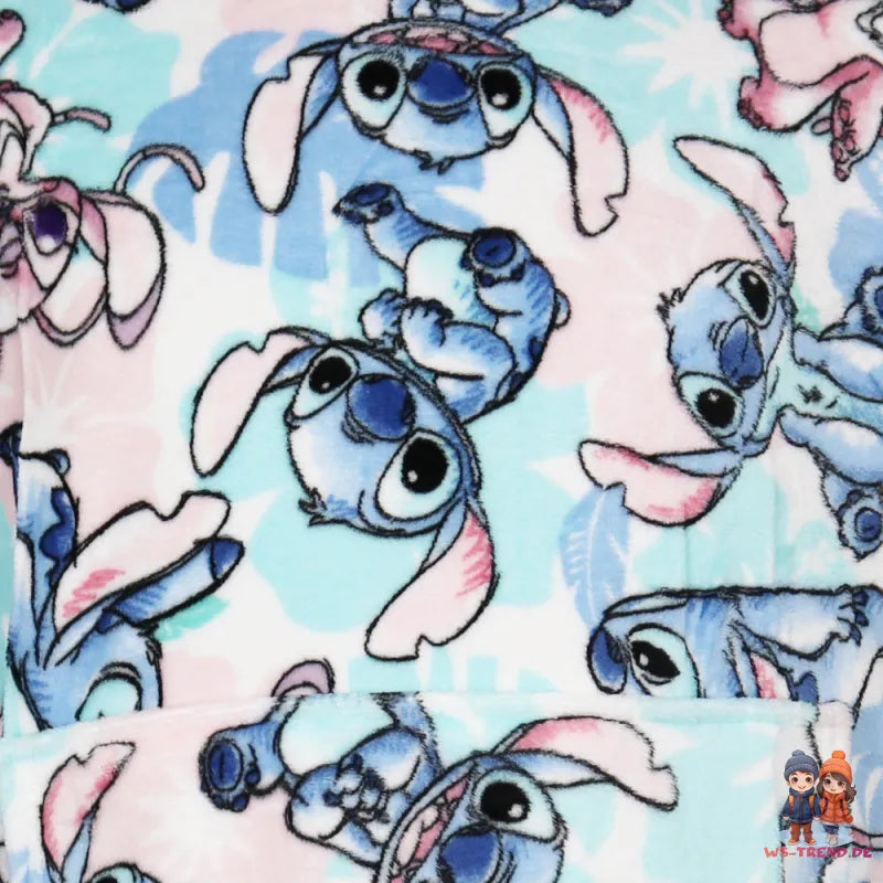 Disney Stitch Kuschelponcho Damen Kuscheldecke mit Ärmeln Kapuze Tasche S-L - WS-Trend.de