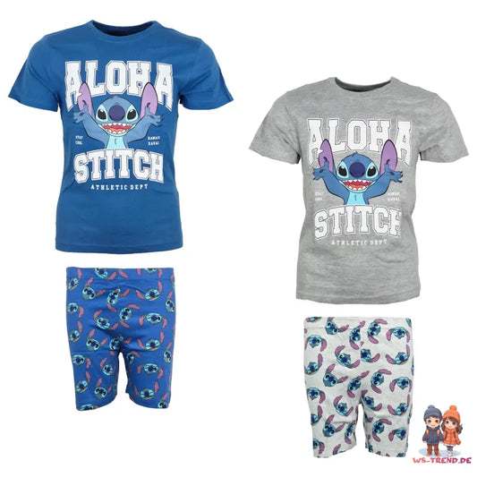 Disney Lilo und Stitch Kinder Jungen Schlafanzug Pyjama Shirt Hose - WS-Trend.de Gr. 98-128