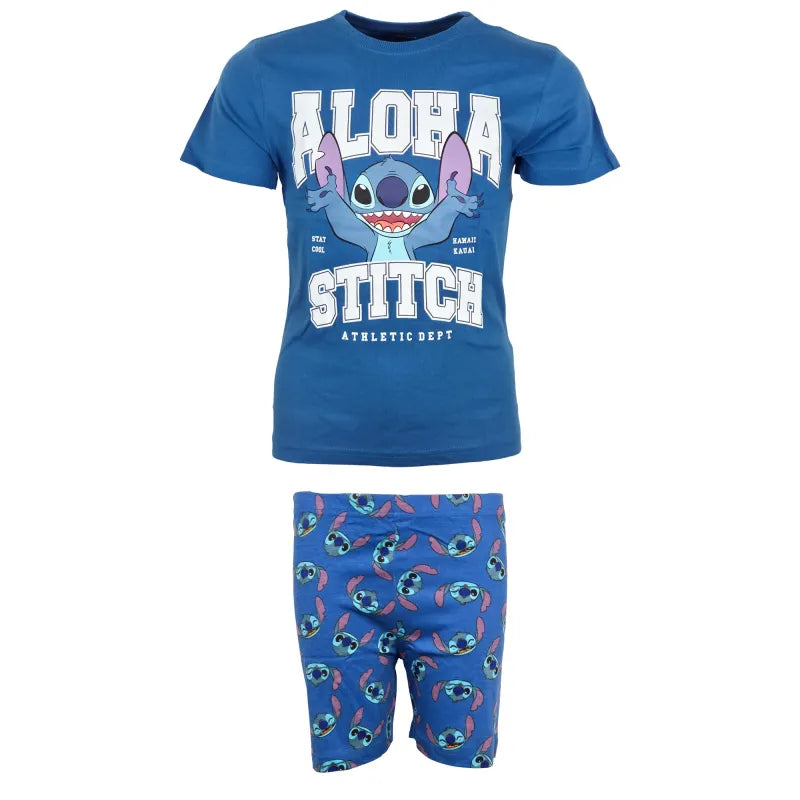 Disney Lilo und Stitch Kinder Jungen Schlafanzug Pyjama Shirt Hose - WS-Trend.de Gr. 98-128