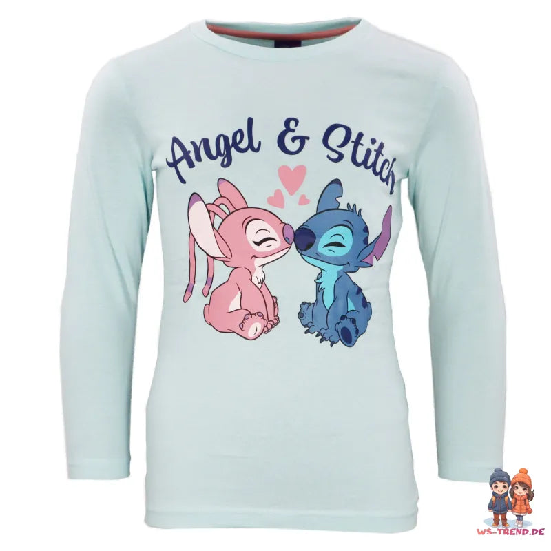 Disney Stitch Angel Kinder Mädchen langarm Schlafanzug Pyjama - WS-Trend.de