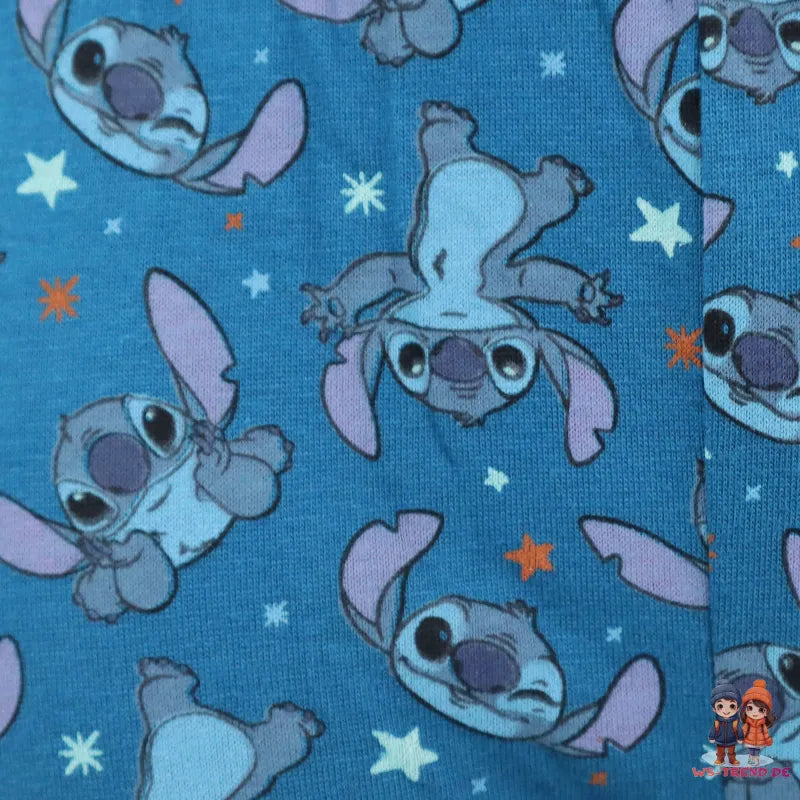 Disney Stitch Kinder Jungen langarm Schlafanzug Pyjama WS Trend.de 104 134 Baumwolle