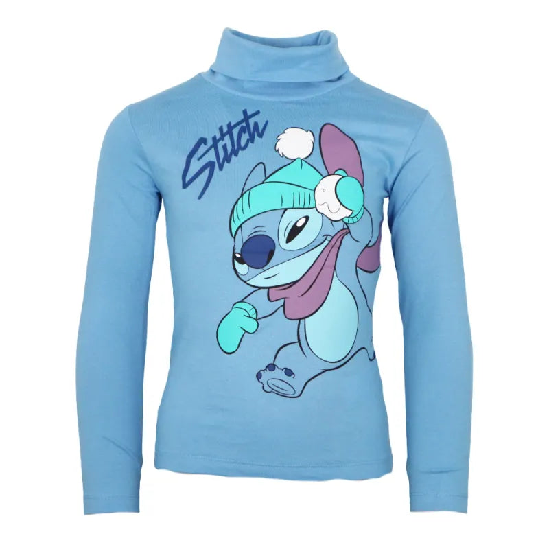 Disney Lilo und Stitch Kinder Rollkragen Langarmshirt Shirt - WS-Trend.de Mädchen Gr. 98-128