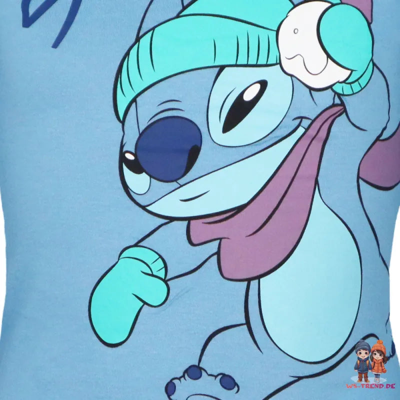 Disney Lilo und Stitch Kinder Rollkragen Langarmshirt Shirt - WS-Trend.de Mädchen Gr. 98-128