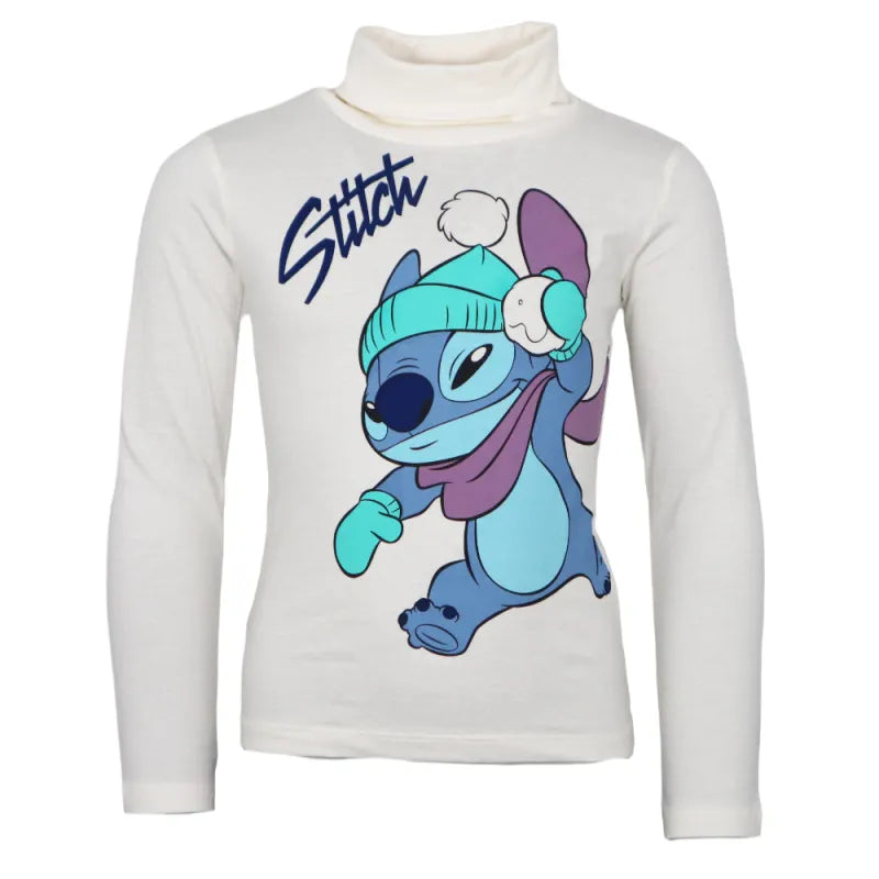 Disney Lilo und Stitch Kinder Rollkragen Langarmshirt Shirt - WS-Trend.de Mädchen Gr. 98-128