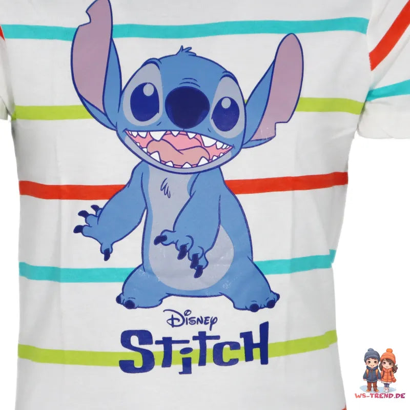 Disney Lilo und Stitch Jungen Kinder kurzarm T-Shirt Shirt - WS-Trend.de Gr. 98-128 Baumwolle