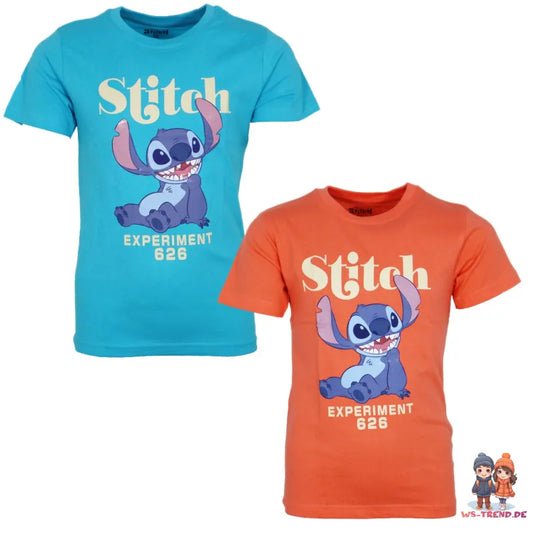 Disney Lilo und Stitch Jungen Kinder kurzarm T-Shirt Shirt - WS-Trend.de Gr. 98-128 Baumwolle