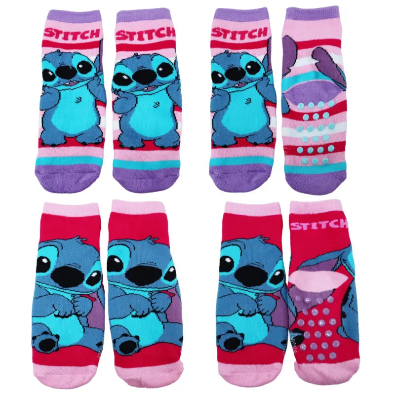Disney Stitch Kinder lange ABS Socken Stopersocken anti Rutsch 2er Set - WS-Trend.de Gr. 23 - 34