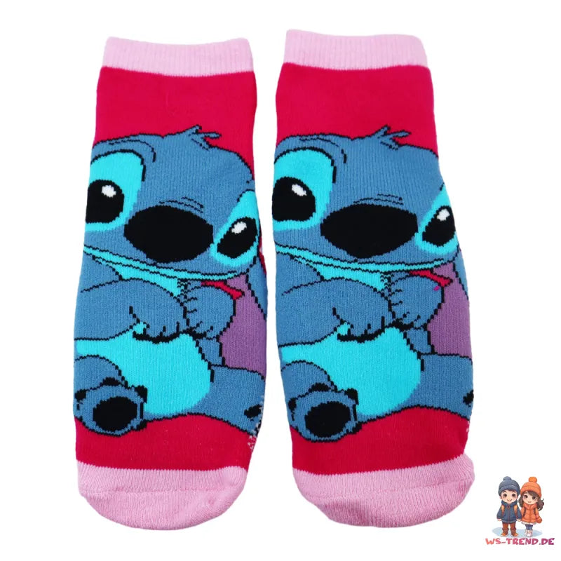 Disney Stitch Kinder lange ABS Socken Stopersocken anti Rutsch 2er Set - WS-Trend.de Gr. 23 - 34