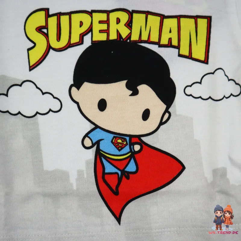 DC Superman Baby Kleinkind kurzarm Body Strampler - WS-Trend.de Schlafanzug Gr. 62 - 92