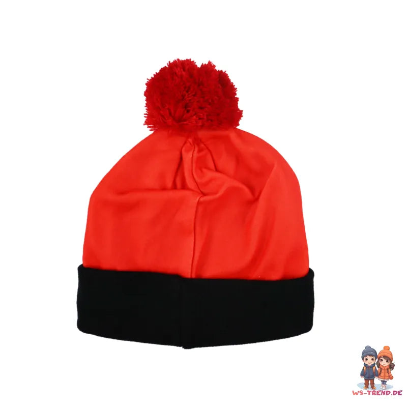 Super Mario Yoshi Kinder Herbst Wintermütze - WS-Trend.de und Winter Mütze Gr. 52/54 Kindermütze Bommel Rot Blau