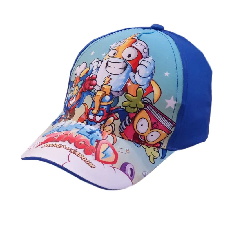 Super Zings - Kinder Baseball Kappe Basecap Baumwolle - WS-Trend.de Basecaps für Jungen Blau Rot