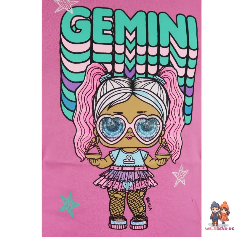 LOL Surprise Gemini Kinder langarm T-Shirt - WS-Trend.de Suprise - Rosa Blau für Mädchen 98 - 128