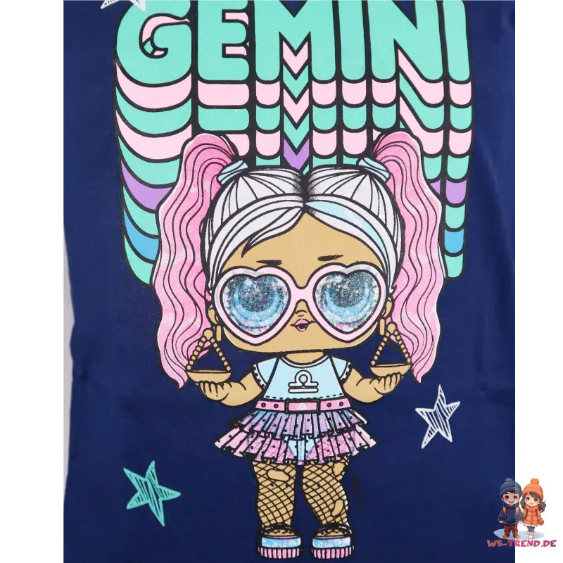 LOL Surprise Gemini Kinder langarm T-Shirt - WS-Trend.de Suprise - Rosa Blau für Mädchen 98 - 128