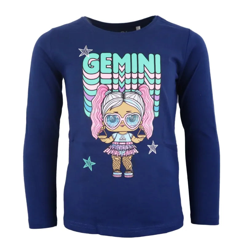 LOL Surprise Gemini Kinder langarm T-Shirt - WS-Trend.de Suprise - Rosa Blau für Mädchen 98 - 128