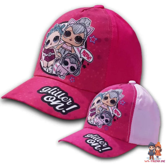 LOL Surprise Glitter ON Kinder Baseball Kappe 52 - 54 cm - WS-Trend.de Basecap in Pink Rosa für Gr. Mädchen Günstig kaufen