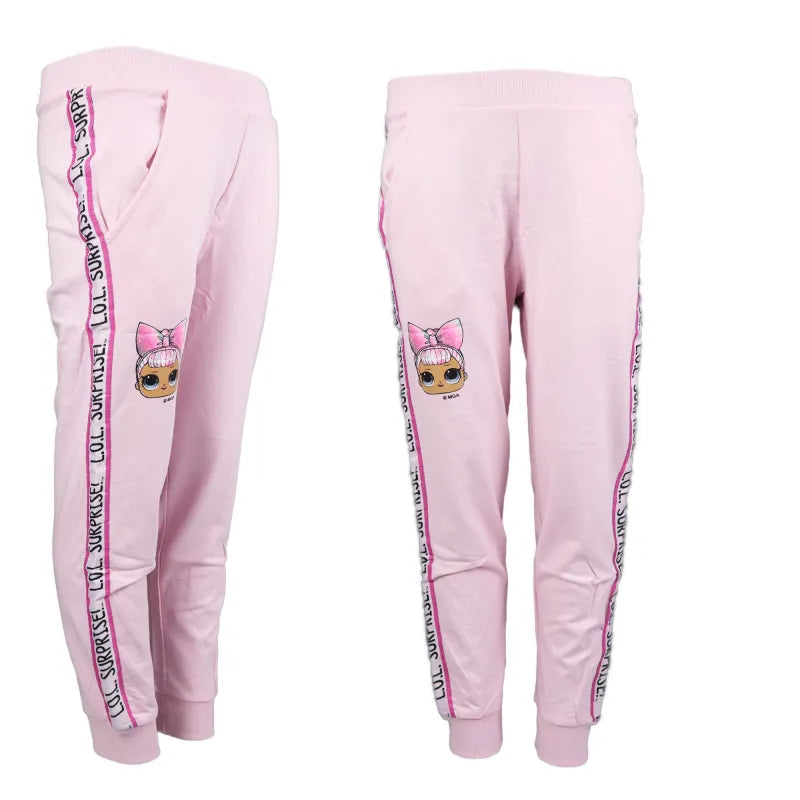 LOL Surprise Kinder Jogginghose Hose - WS-Trend.de Freizeithose Mädchen Grau Rosa 104 - 134