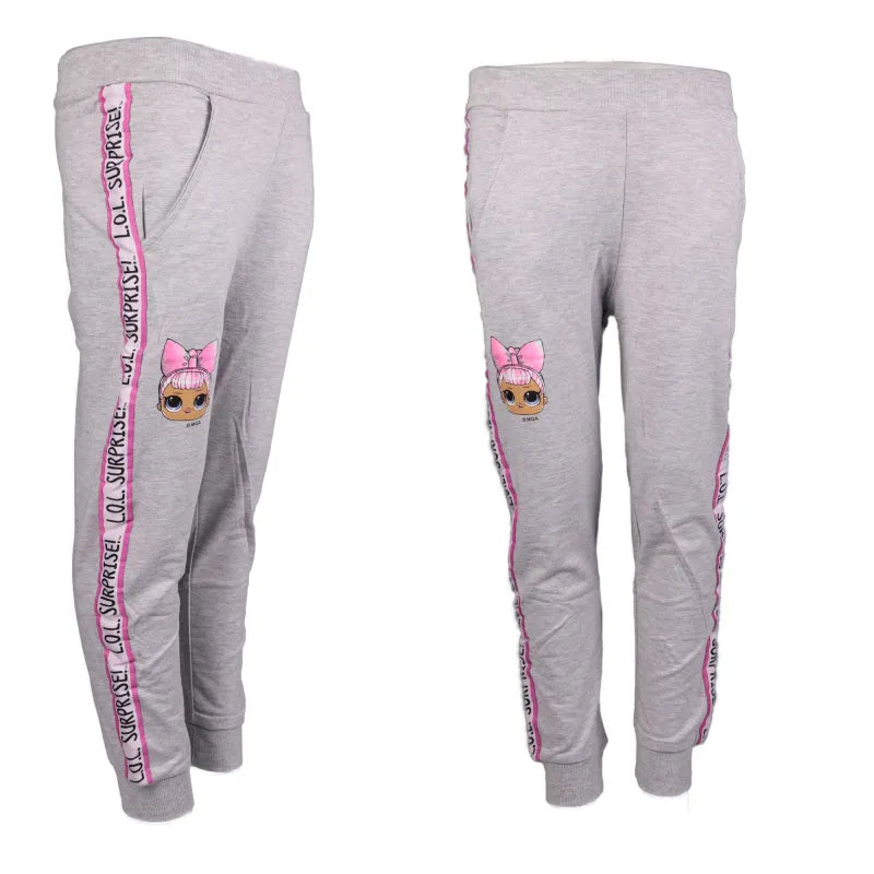 LOL Surprise Kinder Jogginghose Hose - WS-Trend.de Freizeithose Mädchen Grau Rosa 104 - 134
