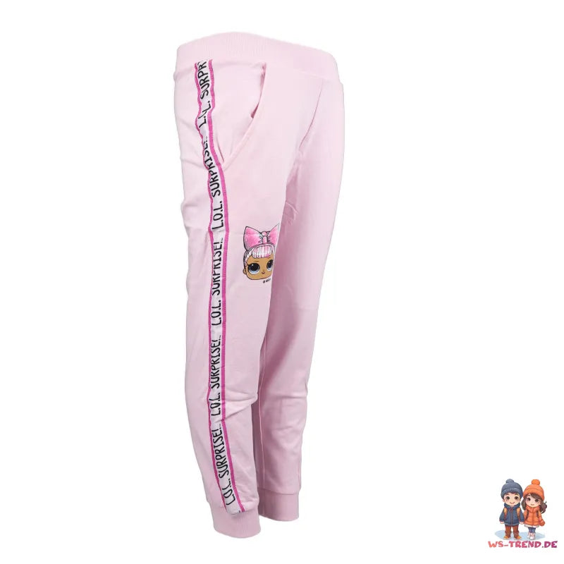 LOL Surprise Kinder Jogginghose Hose - WS-Trend.de Freizeithose Mädchen Grau Rosa 104 - 134