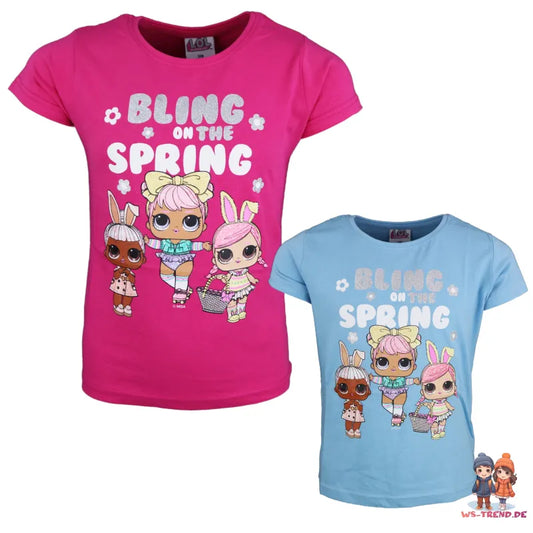 LOL Surprise Kinder T-Shirt - WS-Trend.de Suprise - Rosa Blau für Mädchen 104-134 langarm