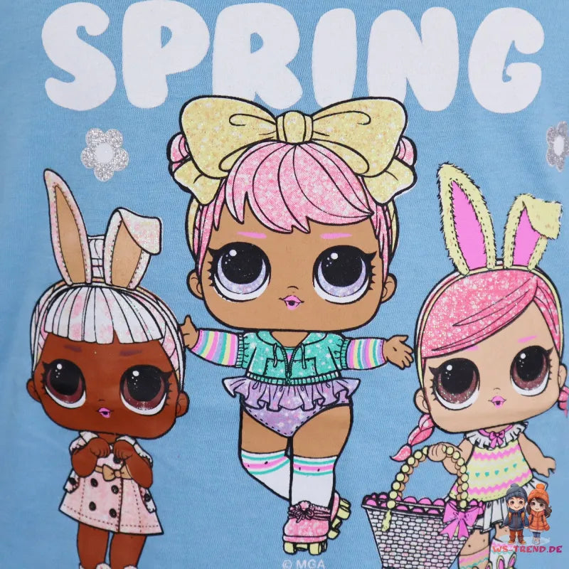 LOL Surprise Kinder T-Shirt - WS-Trend.de Suprise - Rosa Blau für Mädchen 104-134 langarm