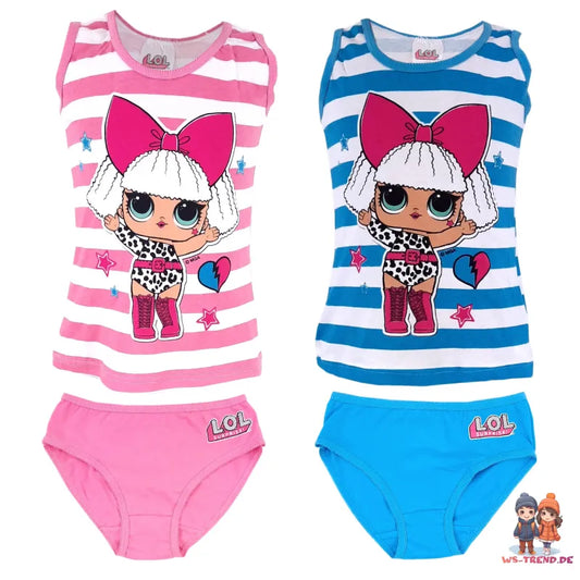 LOL Surprise Kinder Unterwäsche Set Shirt mit Slip - Gr. 98-128 - WS-Trend.de Mädchen