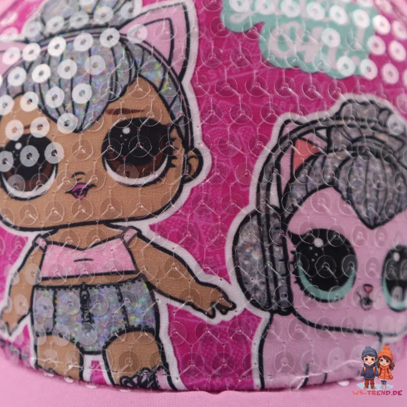 LOL Surprise Mädchen Kinder Baseball Kappe - WS-Trend.de Basecap Mütze Baumwolle Hut Rosa
