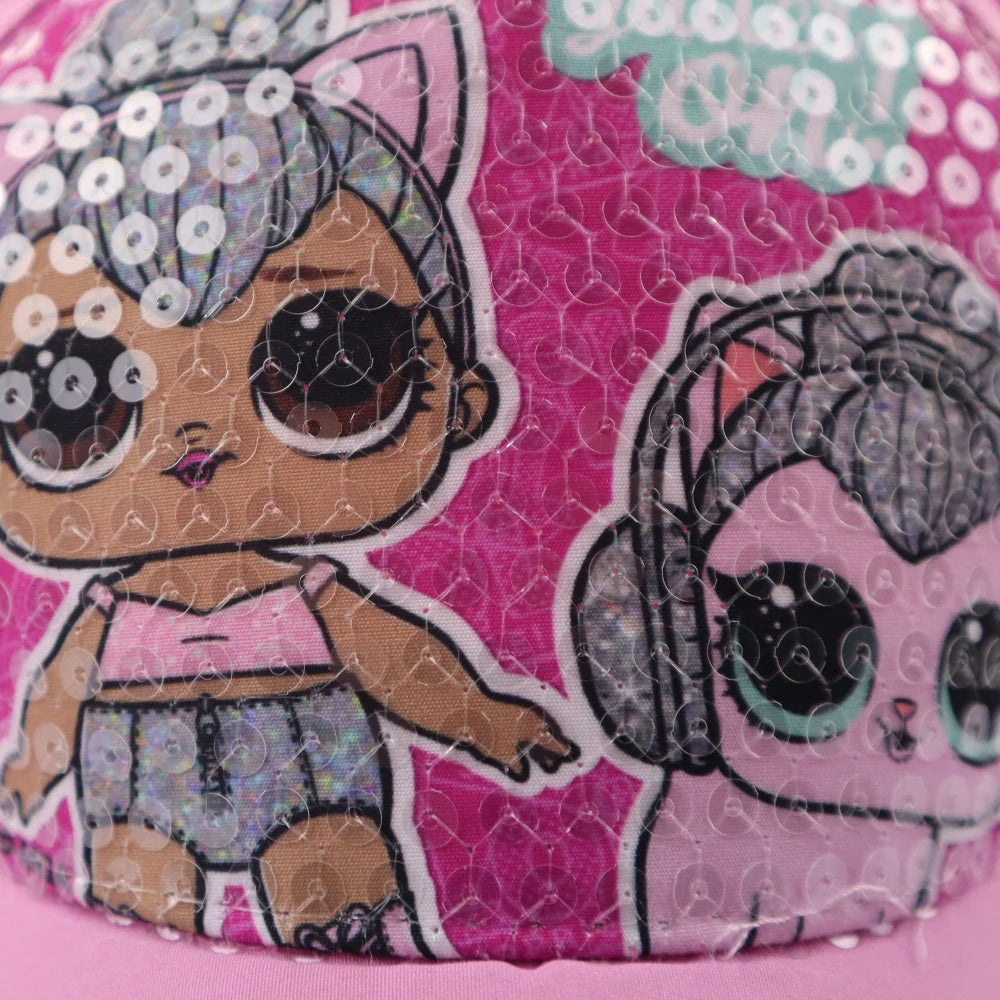 LOL Surprise Mädchen Kinder Baseball Kappe - WS-Trend.de Basecap Mütze Baumwolle Hut Rosa