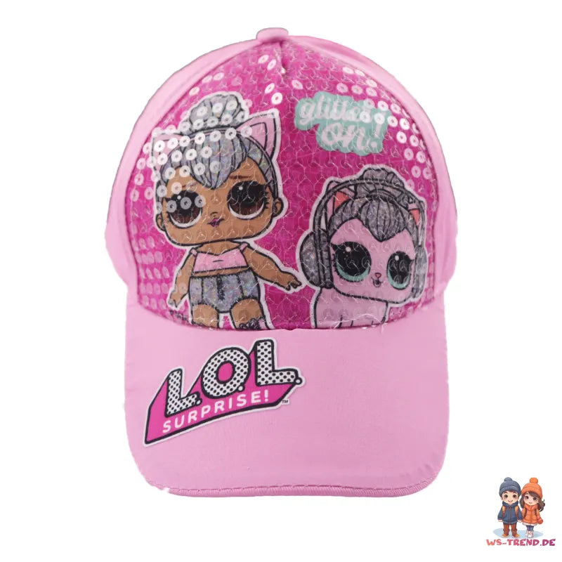 LOL Surprise Mädchen Kinder Baseball Kappe - WS-Trend.de Basecap Mütze Baumwolle Hut Rosa