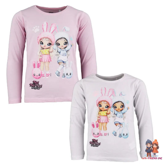 NA! Na! Surprise Mädchen Kinder Langarmshirt - WS-Trend.de Gr. 104-134 aus Baumwolle