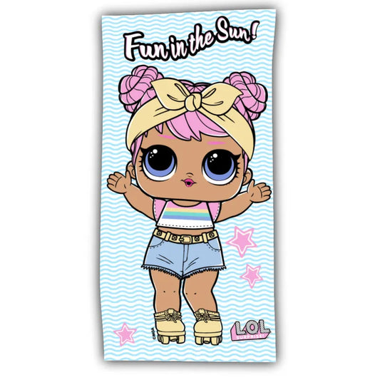 LOL Surprise Mikrofaser Strandtuch - WS-Trend.de - Handtuch Badehandtuch Badetuch XL 70 x 140