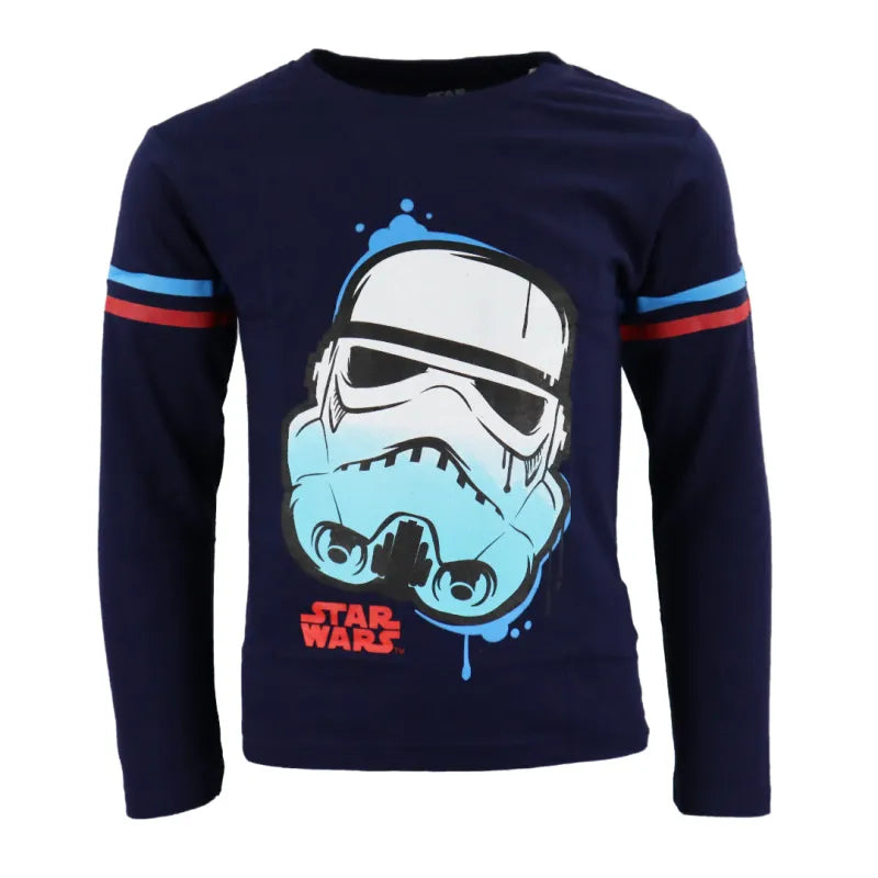 Star Wars Storm Trooper Kinder Jungen langarm Shirt - WS-Trend.de Gr. 110-140