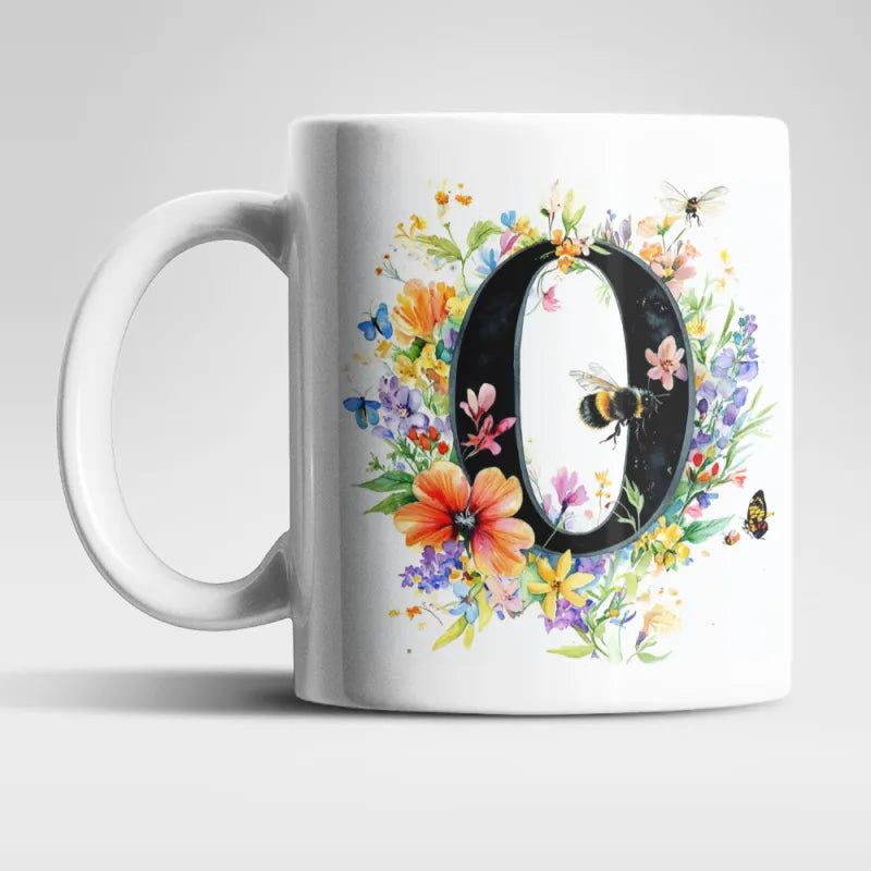 Name A bis Z und 9 Blumen Bienen Kaffeetasse Teetasse Tasse Geschenkidee - WS-Trend.de