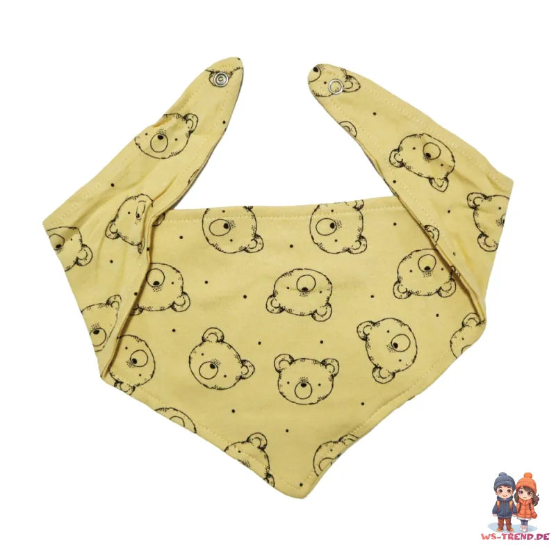 Teddybär Baby 4 tlg Set Body Strampler Lätzchen Mütze - WS-Trend.de Gr. 56 - 74 Baumwolle