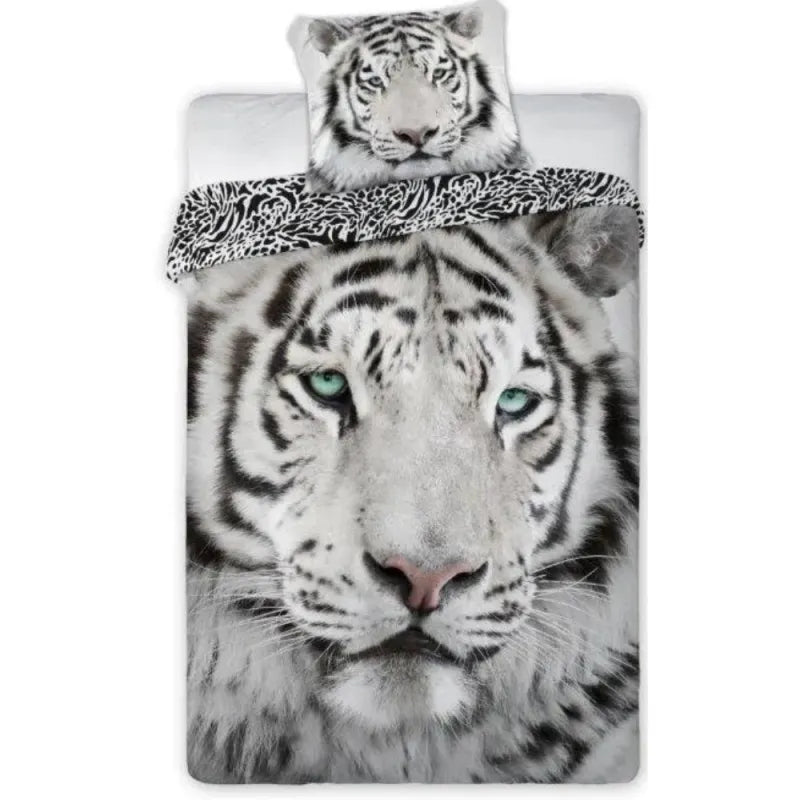 White Tiger Bettwäsche 2tlg Set 135-140x200 70x90 cm 100% Baumwolle - WS-Trend.de