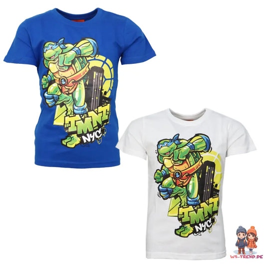 Teenage Mutant Ninja Turtles Leonardo Kinder Jungen T-Shirt Kurzarm Shirt - WS-Trend.de Gr. 104-134
