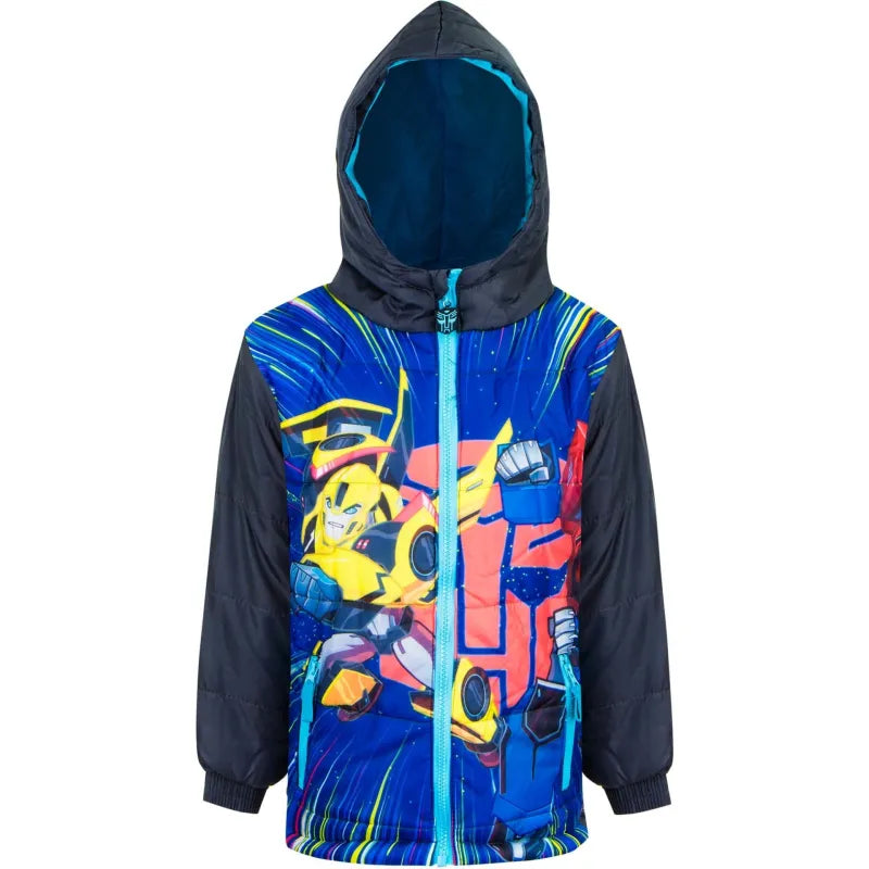 Transformers Bumblebee Optimus Prime Kinder Jacke - WS-Trend.de Kapuze Jungen Gr. 98 -128