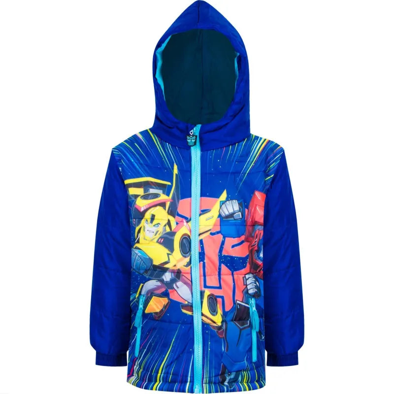 Transformers Bumblebee Optimus Prime Kinder Jacke - WS-Trend.de Kapuze Jungen Gr. 98 -128
