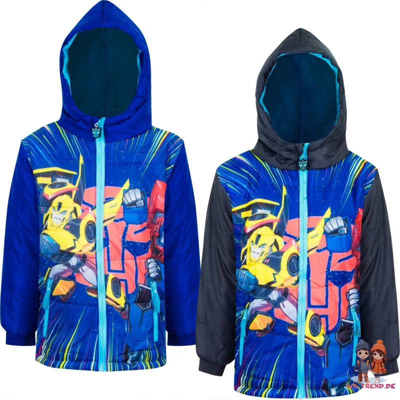 Transformers Bumblebee Optimus Prime Kinder Jacke - WS-Trend.de Kapuze Jungen Gr. 98 -128