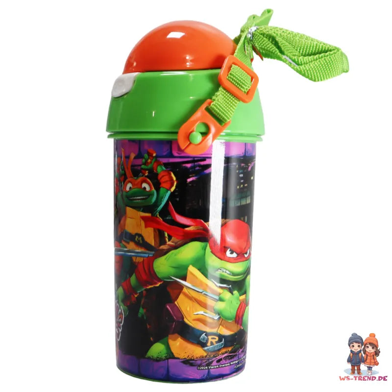 Teenage Mutant Ninja Turtles Wasserflasche Trinkflasche Flasche 500 ml WS Trend.de